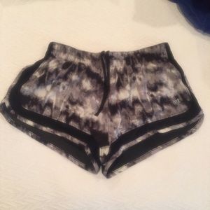 Black/White/grey watercolor print Jogging Shorts